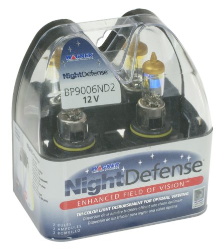 Wagner 9006 NightDefense Replacement Bulb, (Pack of 2) Headlight Bulbs Wagner Lighting BP9006ND2