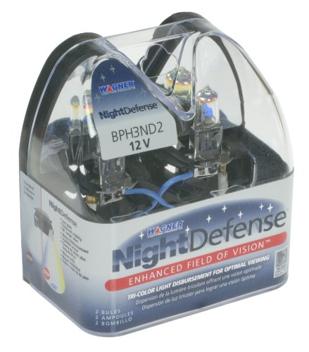 Wagner H3 NightDefense Headlight Bulbs, Pack of 2 Headlight Bulbs Wagner Lighting BPH3ND2