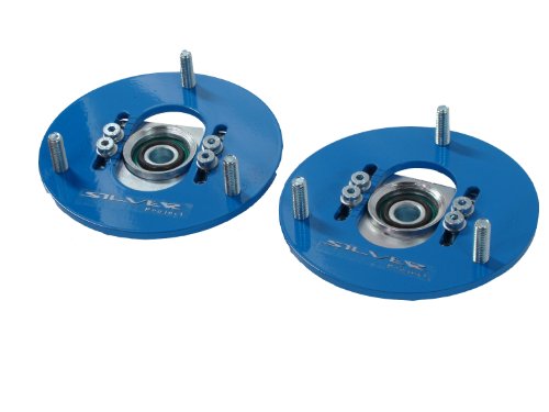 Camber Plates E46 Drift BMW for coilover sport suspension top mount Camber Caster Parts Silver Project 0001