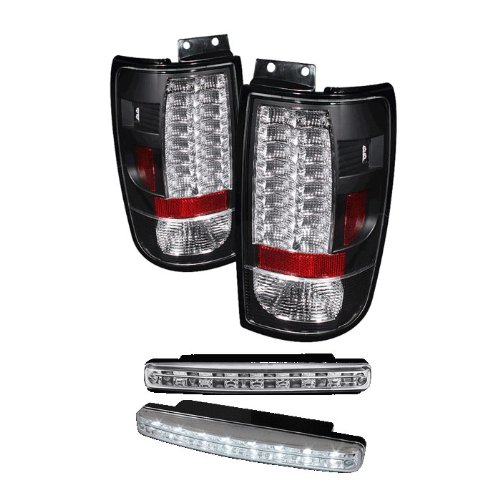 Tail Lights Carpart4u CP4-AD-FE97-LED-G2-BK+8LED-C