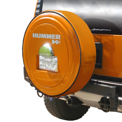 2005-2010 Hummer H2 MasterSeries Fully Painted Hard Tire Cover - Color Matched Plastic Face and Stainless Steel Ring - Birch White Tire Covers Boomerang MP-HLP-WH-H2