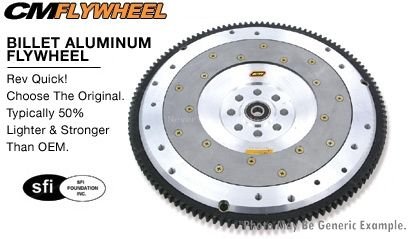 Clutch Masters FW-115-AL Aluminum Flywheel Stage 1 Flywheel: Flat Saturn Flywheel Clutch Masters FW-115-AL