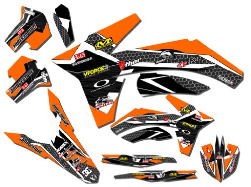 Senge Graphics 2007-2010 KTM SX/SXF Podium Orange Graphics Kit Decals Senge Graphics Inc. SGDBKTM011N16