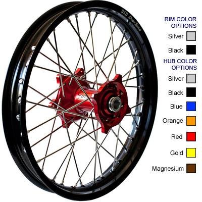 Talon MX Rear Wheel Set with DirtStar Rim - 2.15x19 - Silver/Silver , Position: Rear, Rim Size: 19, Color: Silver 56-4156SS Rims DID 56-4156SS