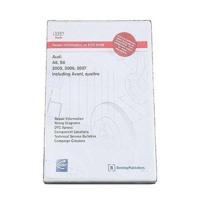 Audi A6 Quattro S6 DVD Rom Repair Service Manual Bentley AU 805 6066 Replacement Parts Bentley AU 805 6066