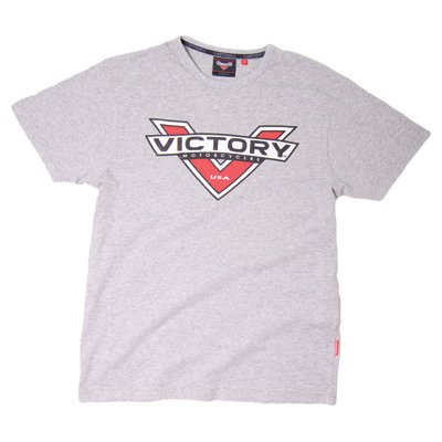 Genuine Victory Motorcycles Mens Logo Badge T-Shirt Grey Medium pt# 286323803 Tops Victory Motorcycles 286323803