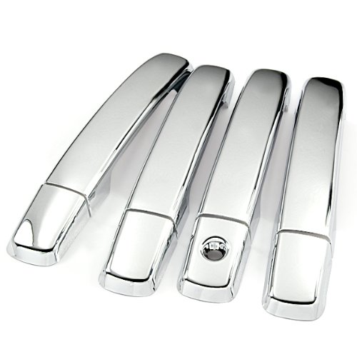 Triple Chrome Door Handle Cover Trims Kits For 4Dr Nissan Altima 2007-2012 Maxima 2004-2008 Sentra 2007-2011 Frontier 2005-2008 Quest 2004-2009 Qashqai 2007-2011 2004 2005 2006 2007 2008 2009 2010 2011 2012 8Pcs Body 99Parts CH-01-0006