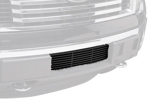 Putco 91182FP Ecoboost Black Liquid Design Bumper Grille Insert with Heater Plug Opening for Ford F150 Grille Inserts Putco 91182FP