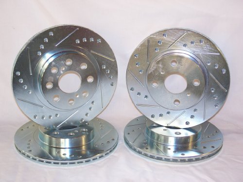 1990 1991 1992 1993 1994 1995 Toyota MR2 Front & Rear Brake Disc Rotors +Ceramic Pads Brake Kits Rotors Online ROL3293DS & ROL31096DS & CD242 & CD657