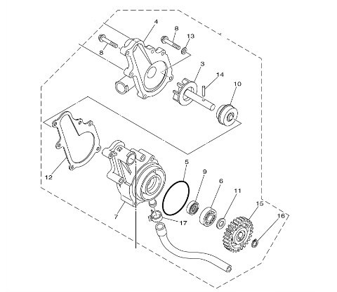 Water Pumps Yamaha 1S3124200000