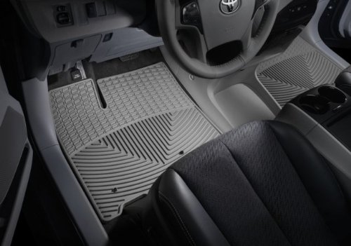 WeatherTech - W3GR-W20GR - 1981-1991 Peugeot 505 Grey All Weather Floor Mats Rows 1 2 Custom Fit WeatherTech W3GR-W20GR