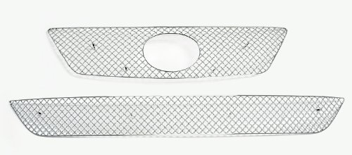 06-08 Lexus IS250/IS350 Stainless Steel Micro-Frame Chrome X Mesh Grille Grill Combo Grille Inserts APS TX1140S