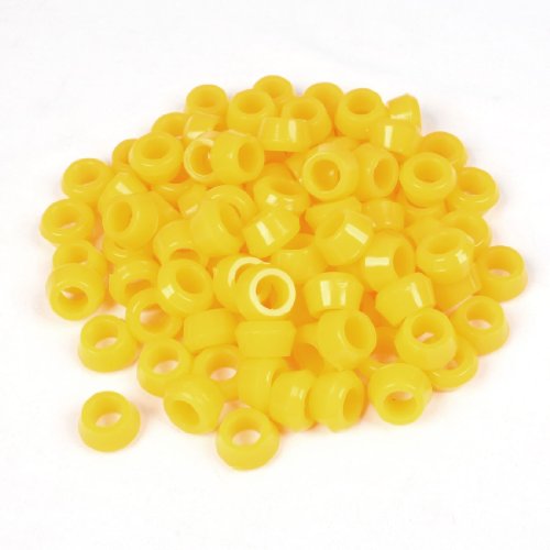 100 Pcs 22mm x 12mm x 13mm Car Rubber Shock Absorber Bush Damper Yellow Shock Bushings Amico a12110500ux0566