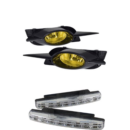 Bulbs Carpart4u CP4-FOG-CL-HC09-2D-Y+8LED-C