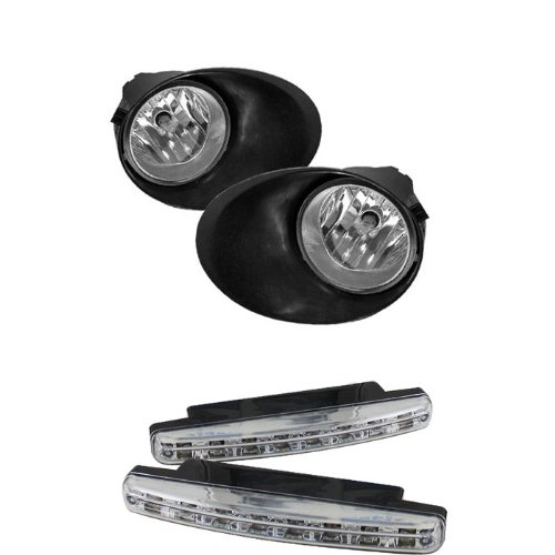 Bulbs Carpart4u CP4-FOG-CL-TTU07-CRB-C+8LED-C