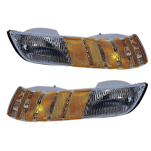 1992-1993-1994 Mercury Grand Marquis Corner Park Light Turn Signal Marker Lamp Pair Set Right Passenger AND Left Driver Side (92 93 94) Side Marker & Cornering & Combos Aftermarket Auto Parts FO2550114, FO2551114