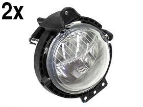 BMW Mini r55 r56 r57 S jcw clubman Fog Light set (x2) Front OEM diving lamp lens Bulbs Genuine MINI BMW 63172751295