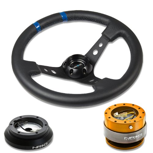 Steering Accessories NRG Innovations NRG-SRK-100H+016R-BK+200RG