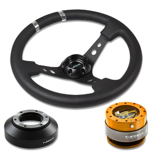 Steering Accessories NRG Innovations NRG-SRK-141H+016BK-S+200RG