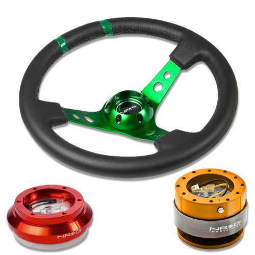 Steering Accessories NRG Innovations NRG-SRK-110H-RD+016R-GN+200RG