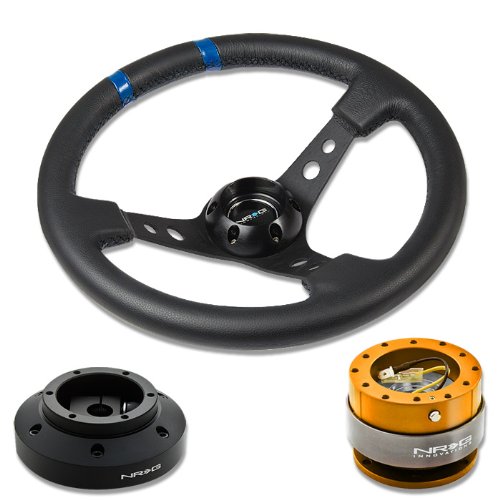 Steering Accessories NRG Innovations NRG-SRK-101H+016R-BK+200RG