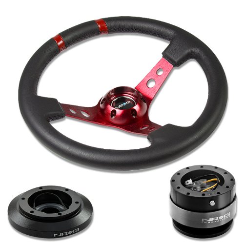 Steering Accessories NRG Innovations NRG-SRK-180H+016R-RD+200BK