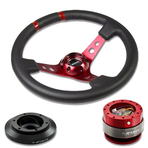 Steering Accessories NRG Innovations NRG-SRK-180H+016R-RD+200RD