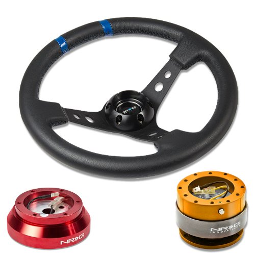 Steering Accessories NRG Innovations NRG-SRK-140H-RD+016R-BK+200RG