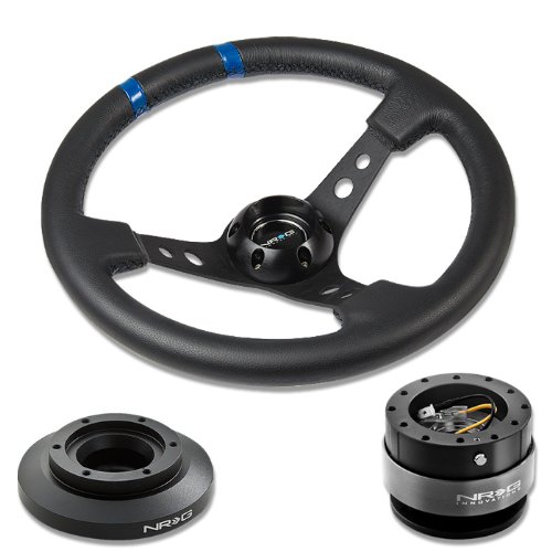 Steering Accessories NRG Innovations NRG-SRK-E46H+016R-BK+200BK