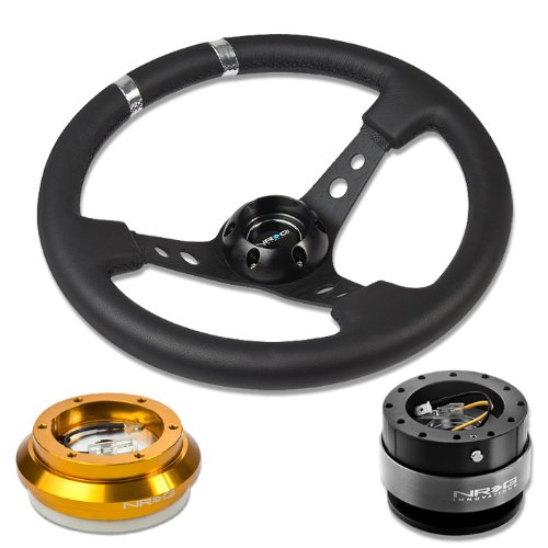 Steering Accessories NRG Innovations NRG-SRK-130H-RG+016BK-S+200BK