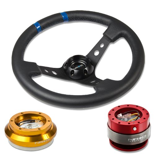 Steering Accessories NRG Innovations NRG-SRK-130H-RG+016R-BK+200RD