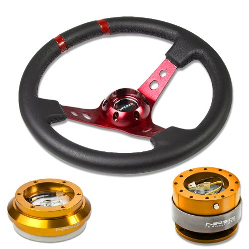 Steering Accessories NRG Innovations NRG-SRK-130H-RG+016R-RD+200RG