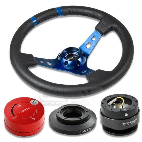 Steering Accessories NRG Innovations NRG-SRK-E46H+200CF+101RD+016RBL