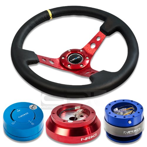 Steering Accessories NRG Innovations NRGSRK140HRD+200BL+101NB+006RDY
