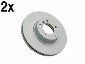 BMW e39 540 (00-03) Brake Disc Front ATE (coated) (x2) Rotors ATE COATED BMW 34116767059904