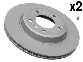 BMW e46 z3 z4 3.0 Brake Disc Front ATE Coated (x2 Rotors) Rotors ATE COATED BMW 34116855152904