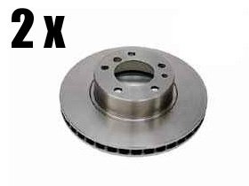 BMW e32 e34 Brake Disc Rotors front pair (x2) ATE COATED Rotors ATE COATED BMW 34116756090904