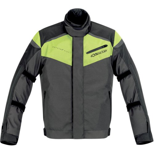 Alpinestars Lucerne Drystar Men's Textile Street Bike Motorcycle Jacket - Anthracite/Fluorescent Yellow / 3X-Large Jackets & Vests Alpinestars 2820-2173-PU-AMA