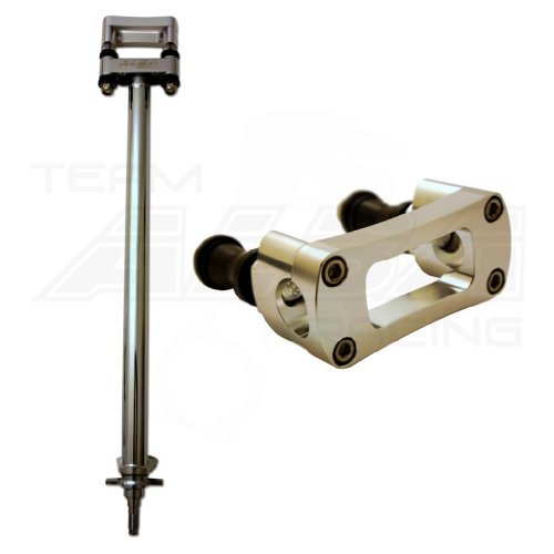 Honda TRX 450 +1 Steering Stem with 7/8 Anti Vibe Bar Clamp Silver Handlebar Accessories Alba Racing 218-SS-703-78-78-S