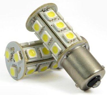 Cutequeen LED Car Lights Bulb 1157 Ba15D 5050 18-SMD STOP BRAKE TAIL LIGHT BULBS 12V - White Bulbs Cutequeen JIANXIN-05-01-03-C0002