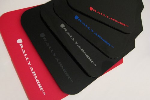 Rally Armor 2004-2009 Mazda 3 / MazdaSpeed 3 UR Black Mud Flap w/ Grey Logo Mud Flaps & Splash Guards Rally Armor MF9-UR-BLK/GRY