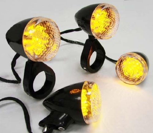 Turn Signal Assemblies & Lenses  LTCLAMP-FogSignal-F/R-Black-41mm
