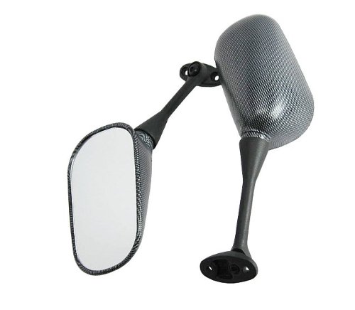 Honda Cbr 1000 Rr Carbon Mirrors 2007 2006 2005 2004 07 06 05 04 Tail Light Assemblies alphamoto RMI-M064-CARBON-V1