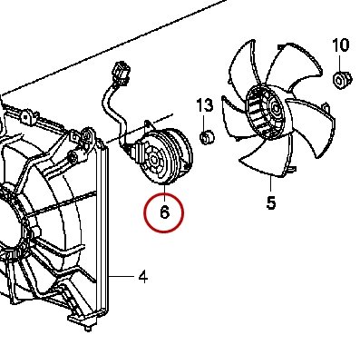 Radiator Fan Motors Honda 19030-RB0-004