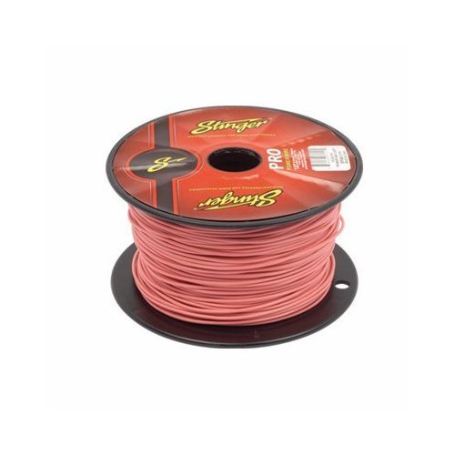 50 Foot Section of Stinger 18 Gauge Pink Primary Remote Wire Power & Ground Cable Stinger SPW318PK-50