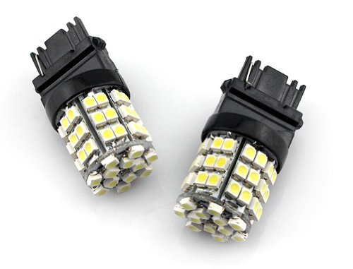 2 pcs Car/Truck/Vehicle T25 3156 54 SMD 3528 LED Turn Signal Switch back Backup Reverse Interior Daytime Running Light Bulb Lamp White - Compatible Bulb Model(for reference only):3156/3056/3356/3456/4156/T25s Turn Signal Bulbs