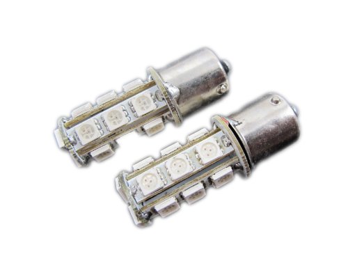 JLC 1156 S25 Single Filament 18-SMD Light Bulbs - 5050 SMD LED Chips - Amber Orange Bulbs JLC LIGHTING, LLC SM-38656 AO