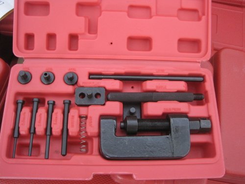 Drive Chain Breaker Press Riveting Kit Motorcycle Bike Bicycle ATV to #630 Tools & Equipment FORGEMAX 217