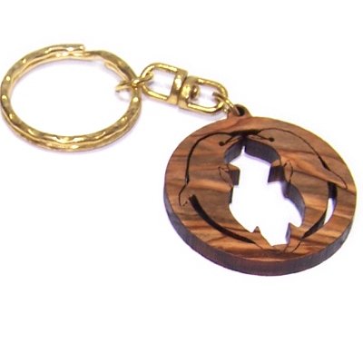 Key Chains Holylandmarket - Olive wood Keys Chain / Rings 3802