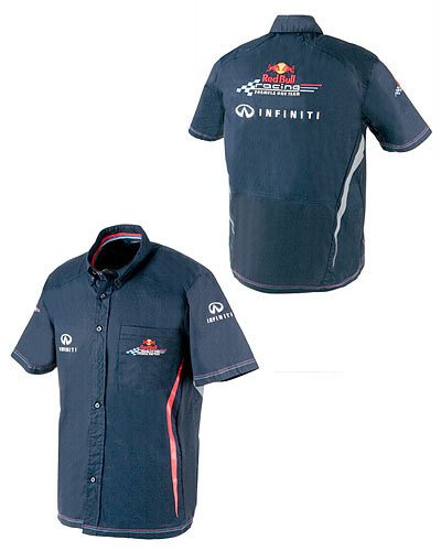 RED BULL FORMULA ONE -F1- CO-BRANDED NAVY TEAM SHIRT MEDIUM Racing Apparel Infiniti INF03000403